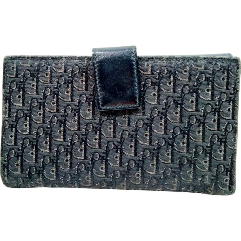 259181BX (L1) Christian Dior Wallet Long Black PVC - Picture 2 of 10